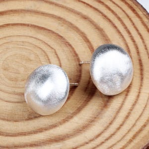 925 Sterling Silver Round Stud Earring, Thanksgiving Gift