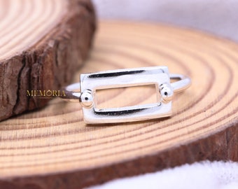 Petit anneau minimaliste empilable : argent sterling 925