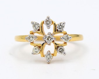 18k Yellow Gold Diamond Ring