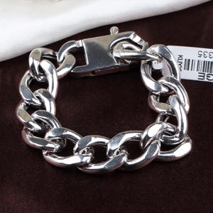 Fine Quality 925 Sterling Silver Bracelet, Silver Jewelry Bracelet, Lobster Clasp Silver Bracelet, Chain Silver Bracelet Jewelry