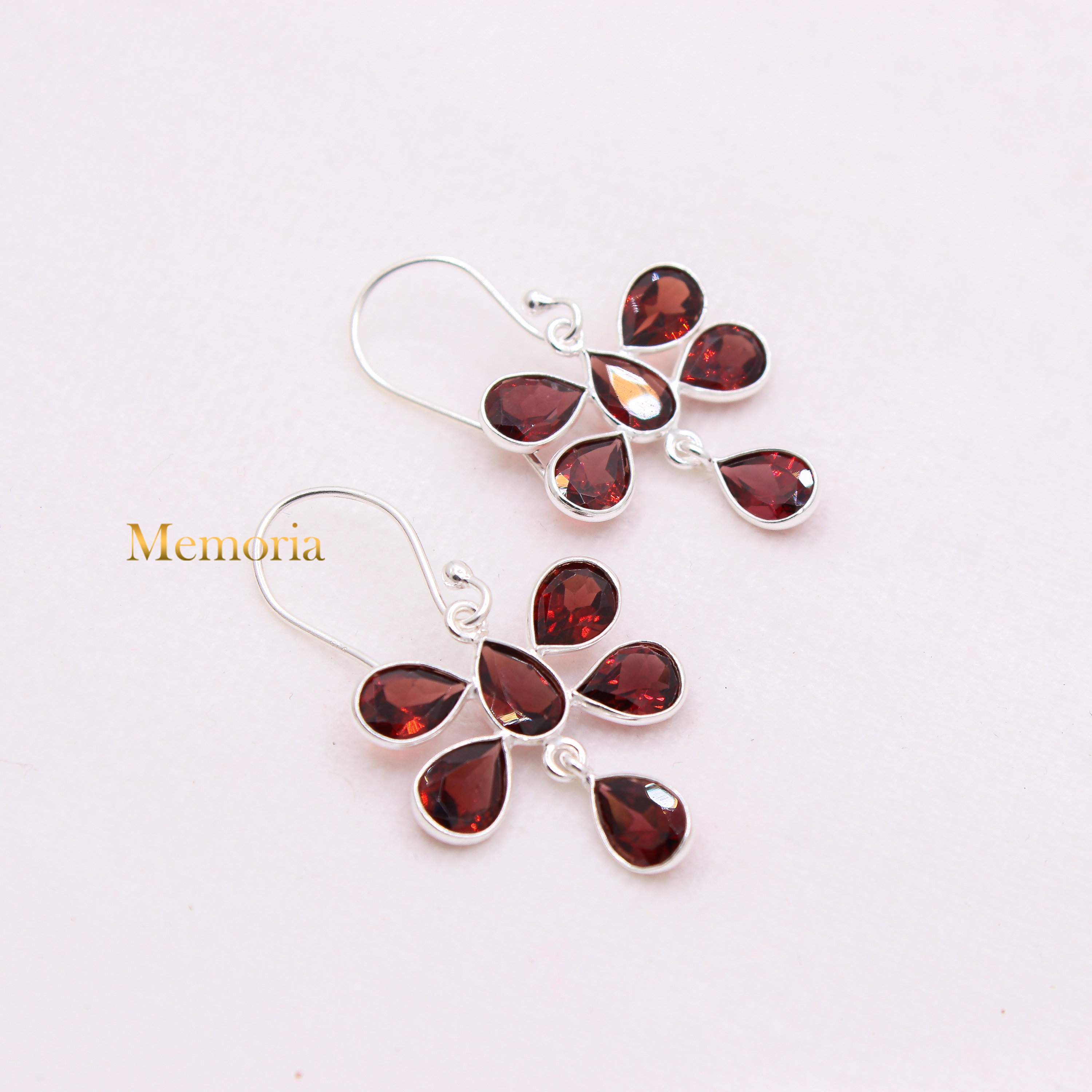 SALAN Orecchini A Ciliegia In Argento 925 Con Zirconi - Gioielli Vintage E Alla Moda Per Donna, Regalo Natale - 2