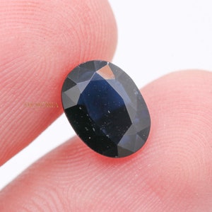 10x7 MM Natural Blue Sapphire Gemstone, Blue Sapphire 1.95 CT Loose Gemstone, Oval Gemstone Cut Blue Sapphire Gemstone Making Jewelry