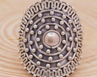 Handgemachte oxidierte 925 Sterling Silber Ring