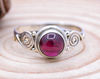 Natural Ruby gemstone Sterling Silver Ring