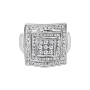 Anel de prata esterlina 925 com zircônia cúbica, anel de prata com promessa, anel de prata com zircônia cúbica, anel de prata solitário, anel de prata com declaração