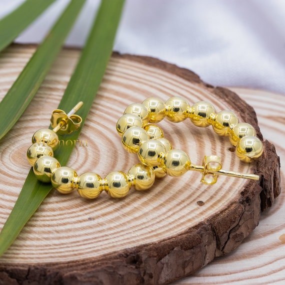 Etsy beaded hoop earrings deals