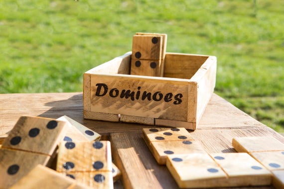 1 Set Dominoes Set Domino Block Dominoes Board Game for Adults Party  Gathering