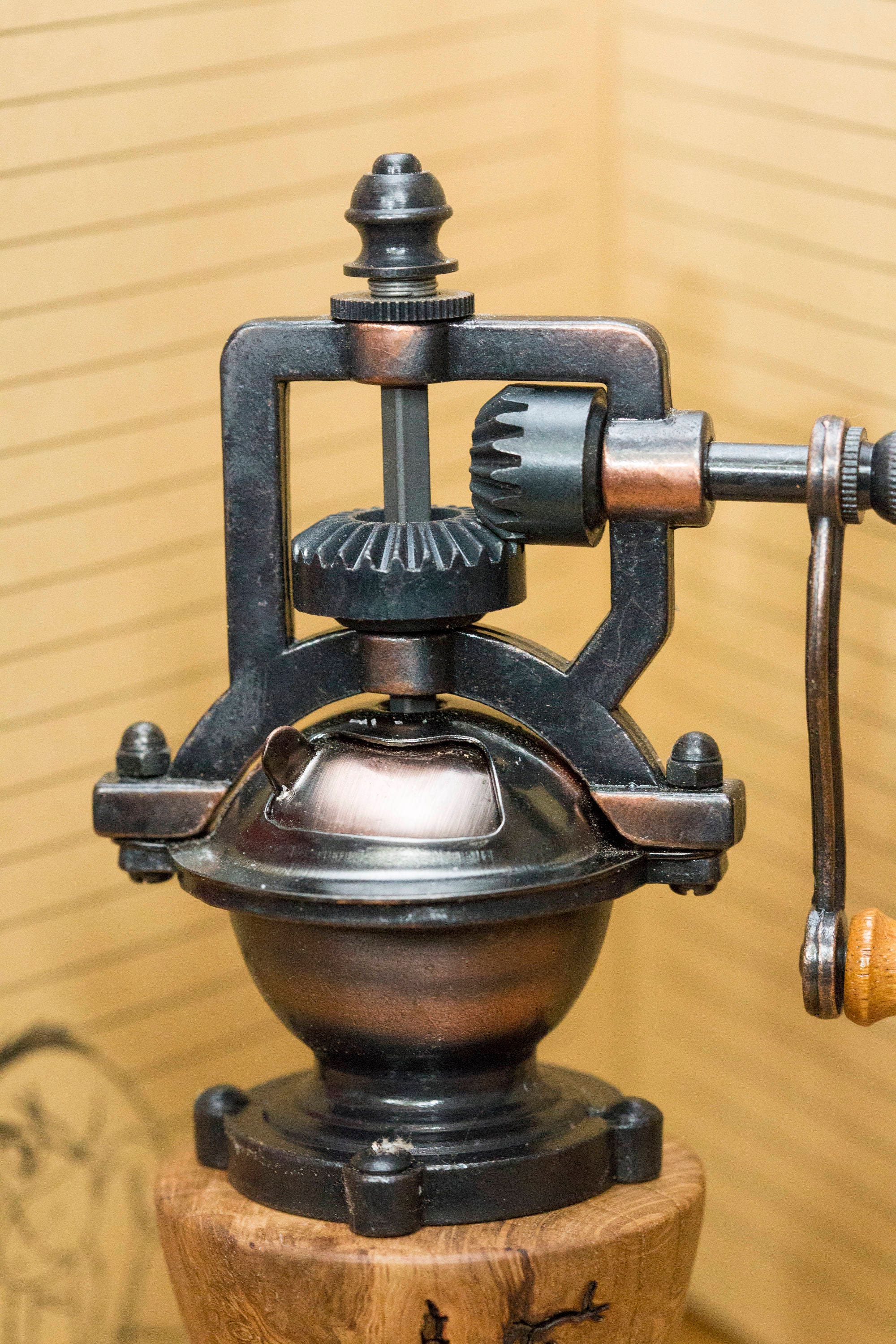 Oak pepper grinder antique peppermill cooking gift for dad Etsy