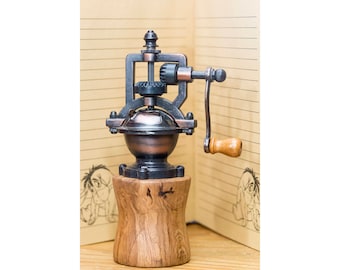 Handmade pepper grinder, Pepper mill, Birthday gift for dad, Wooden pepper mill, Wedding gift, Gift for him, Gift for her