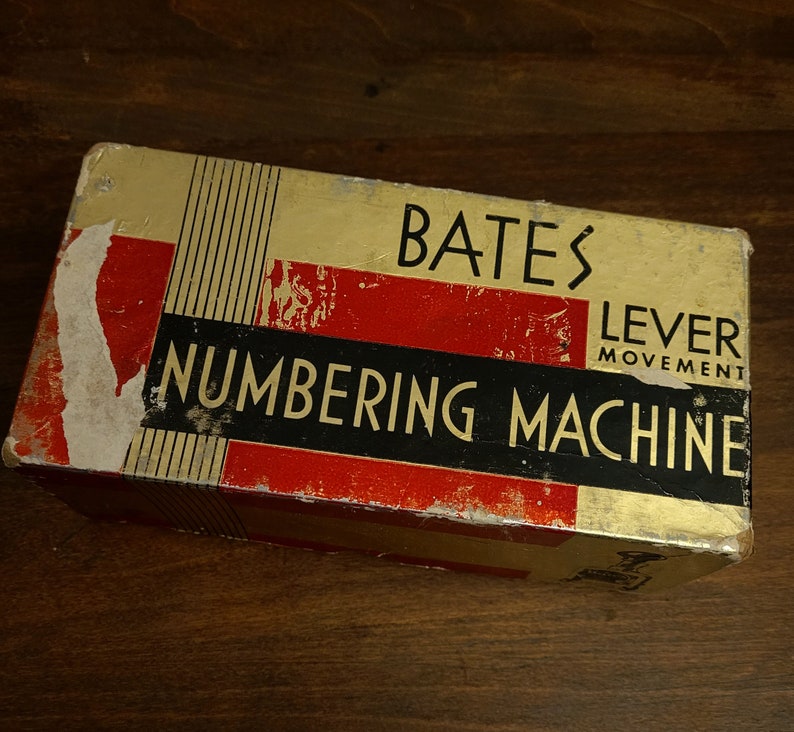Vintage Office Stamp Numbering Machines - Bates, Triumph - Etsy