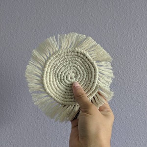 Round Macrame Coaster