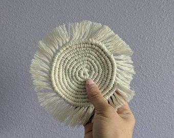 Round Macrame Coaster