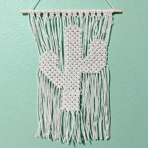 Macrame Cactus Wall Hanging