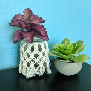 Macrame Mason Jar Cover
