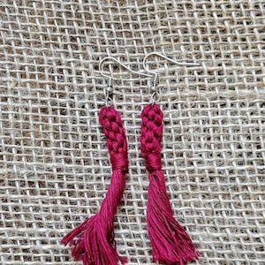 Crown Knot Tassel Earrings