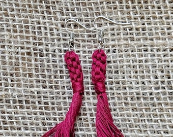 Crown Knot Tassel Earrings