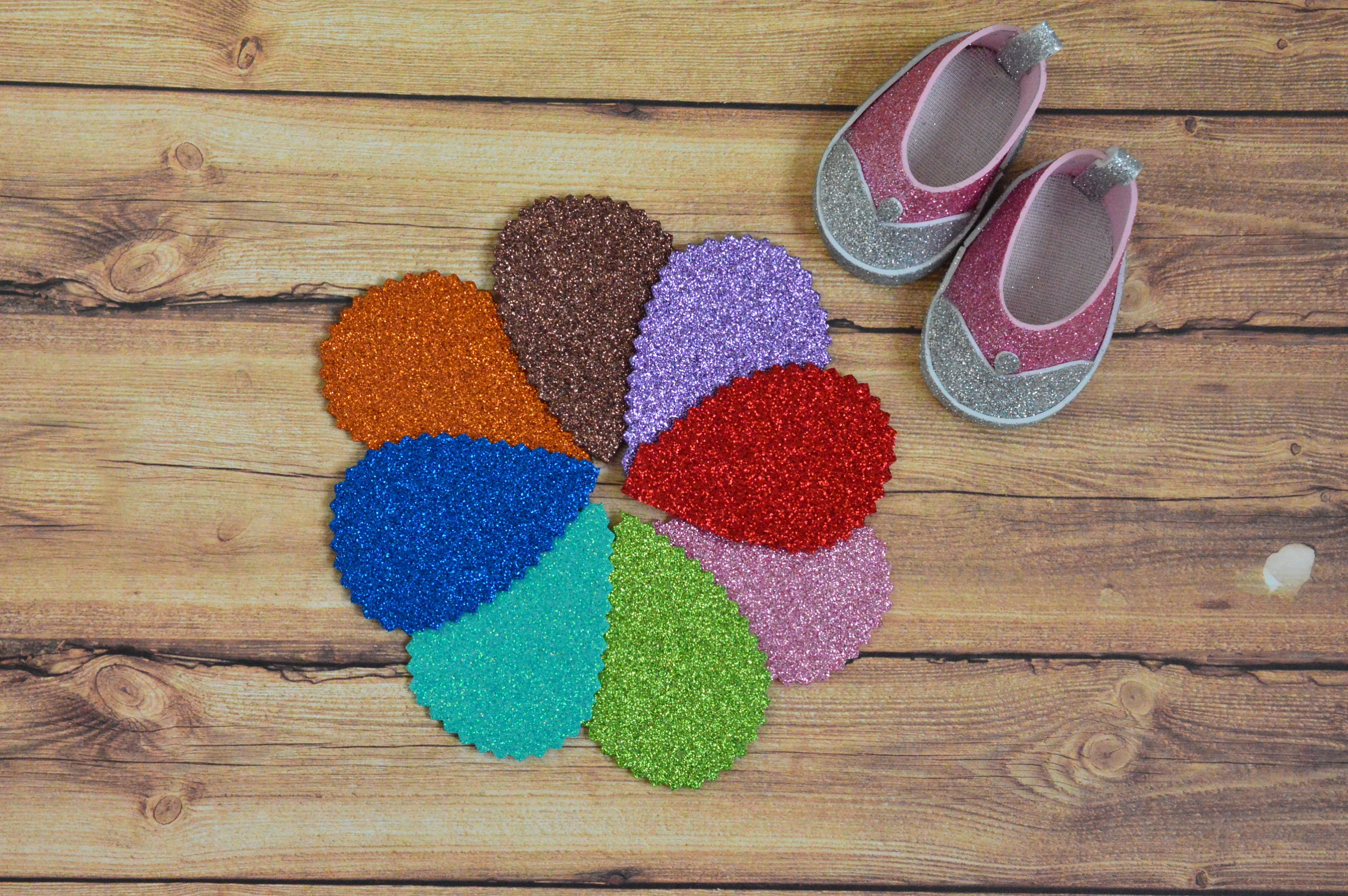 Set of 9 colors of glitter FOAM 2mm Eva Foam rubber Shiny pink Etsy