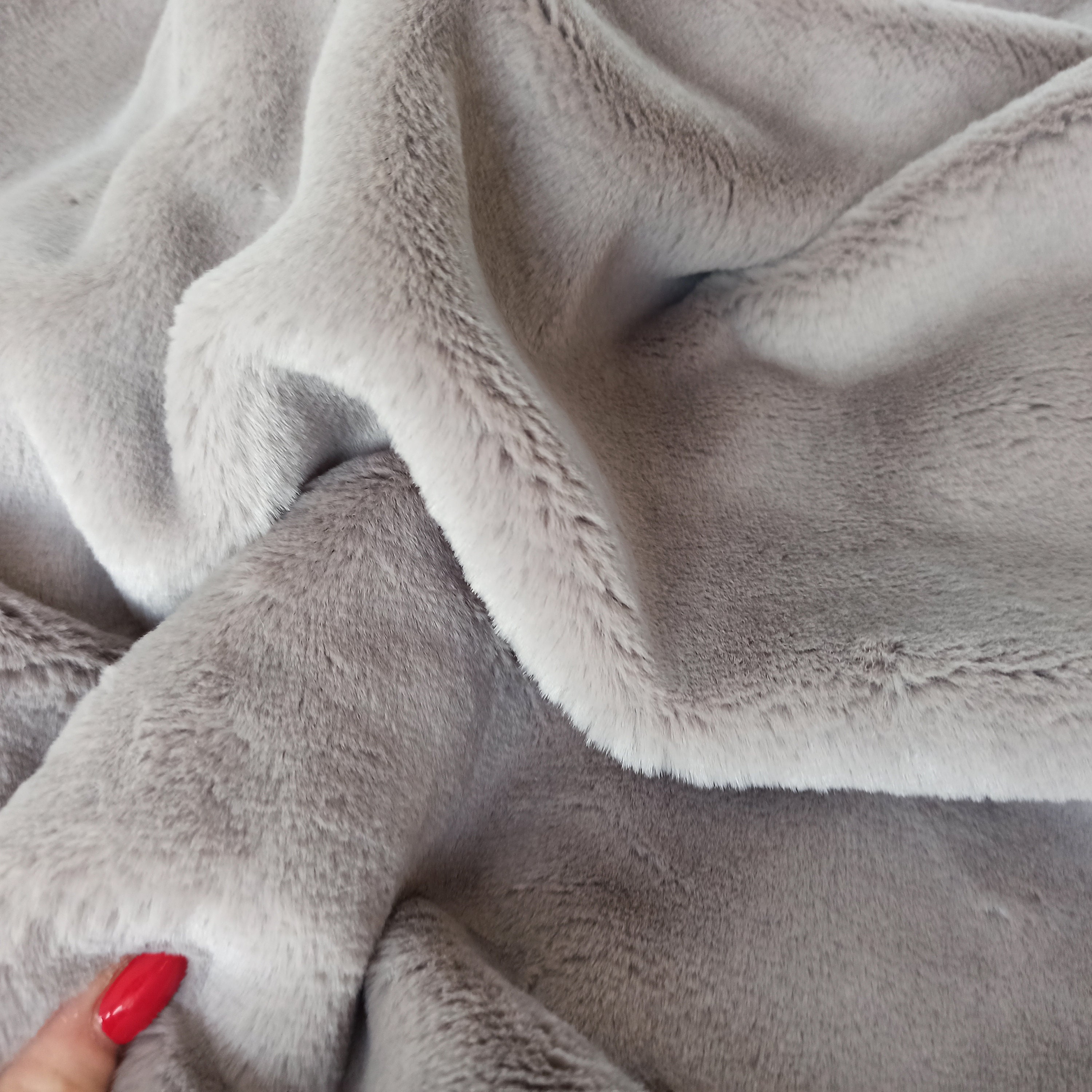 Gray Ecofur Luxury MINK/ Luxurious Tissavel Faux Fur Etsy