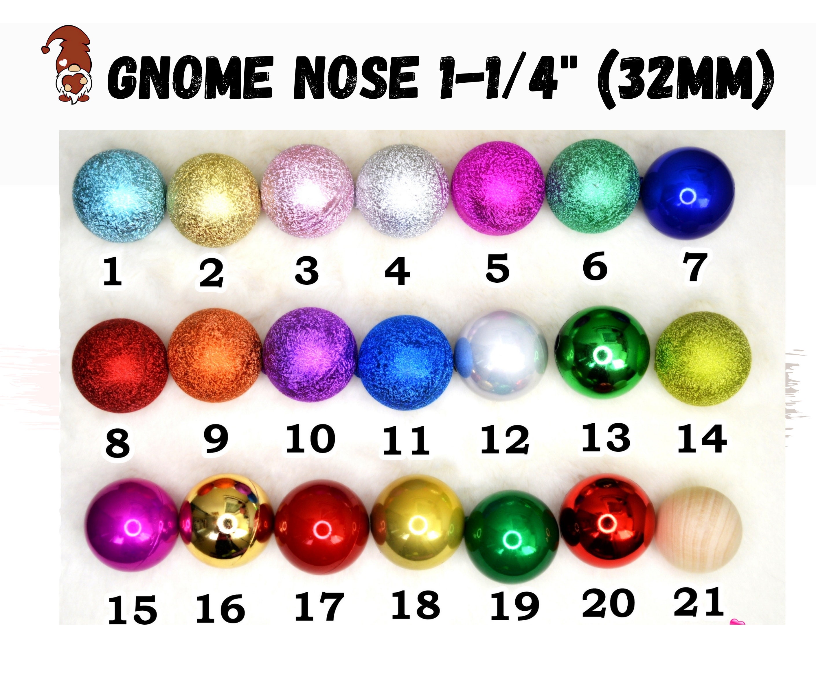GNOME NOSE 1-1/4 32mm Plastic Gnome Noses Decorative | Etsy