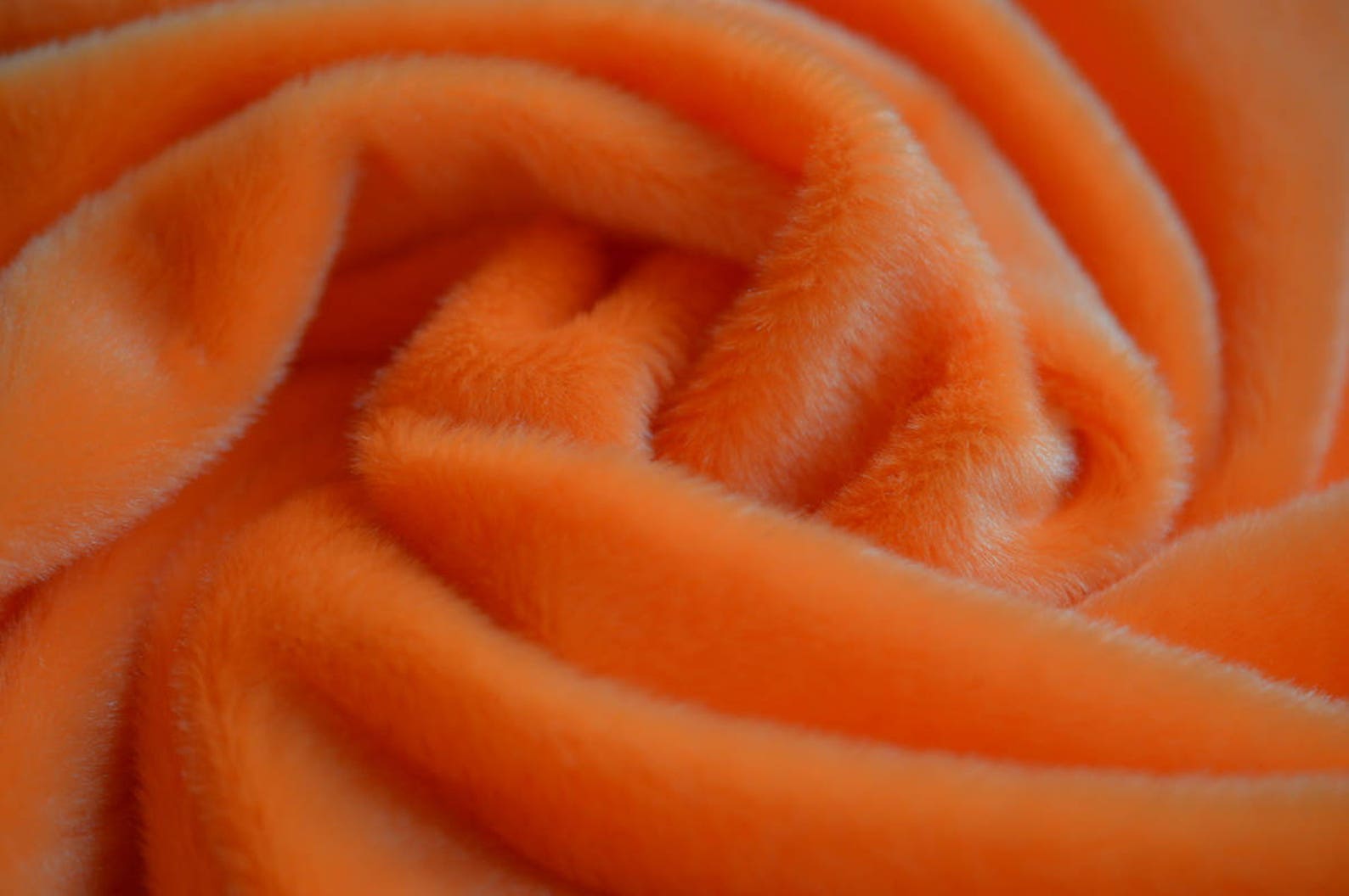 Plush Fur 5vmm Bright Orange Plush for Teddy Bears and Home Etsy
