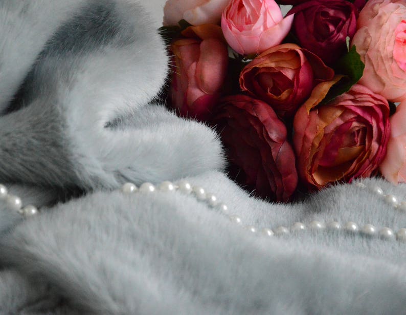 Realistic Faux Fur Mink Fur as Real Fur Beautiful Faux Fur Etsy