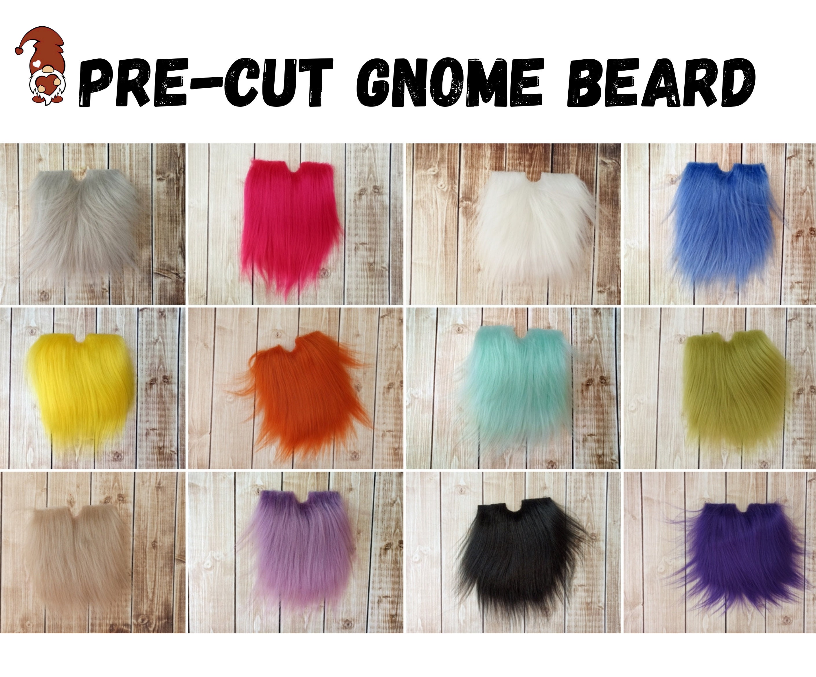 PRE-CUT Gnome Beard Gnome's beards Mix Color Gnome | Etsy