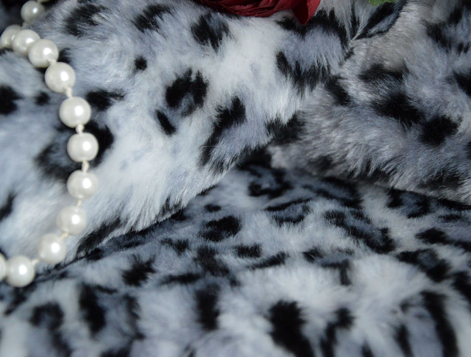 Snow Leopard Jacquard Faux Fur for Teddy Bear Fur and Home | Etsy