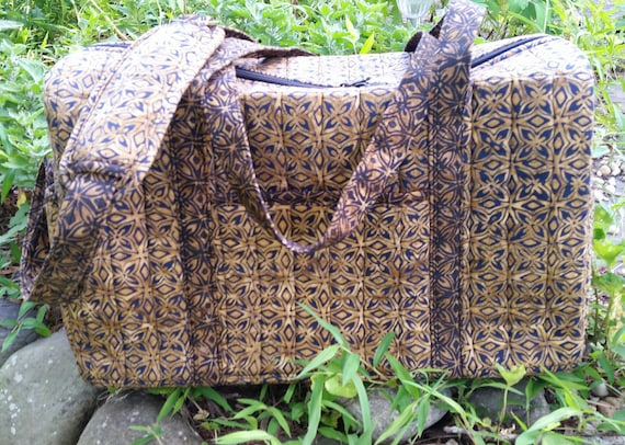 Weekender Duffle Bag - Travel Bag - Duffle Bag - Fabric Sports Bag - Colorful Batik Bag - Multipurpose Bag - Ladies Gift
