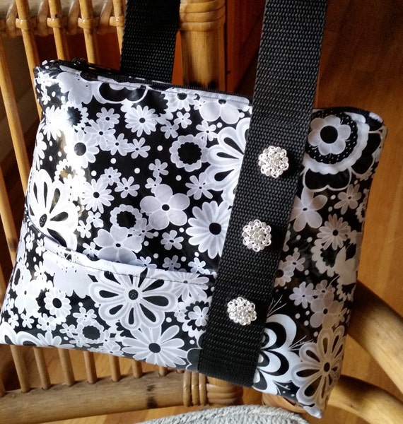 Rainy Day Bag - Laminated Bag - Shoulder Bag - Fabric Shoulder Bag - Water Resistant Purse
