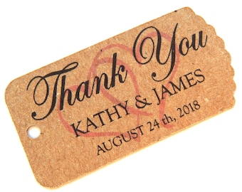 10 - 100 pcs. Custom Favor Tags, Wedding Favor Tag, Personalized Tag, Bridal Shower Tags, Thank You Tags, Gift Tag, Hang Tags, Party Favor