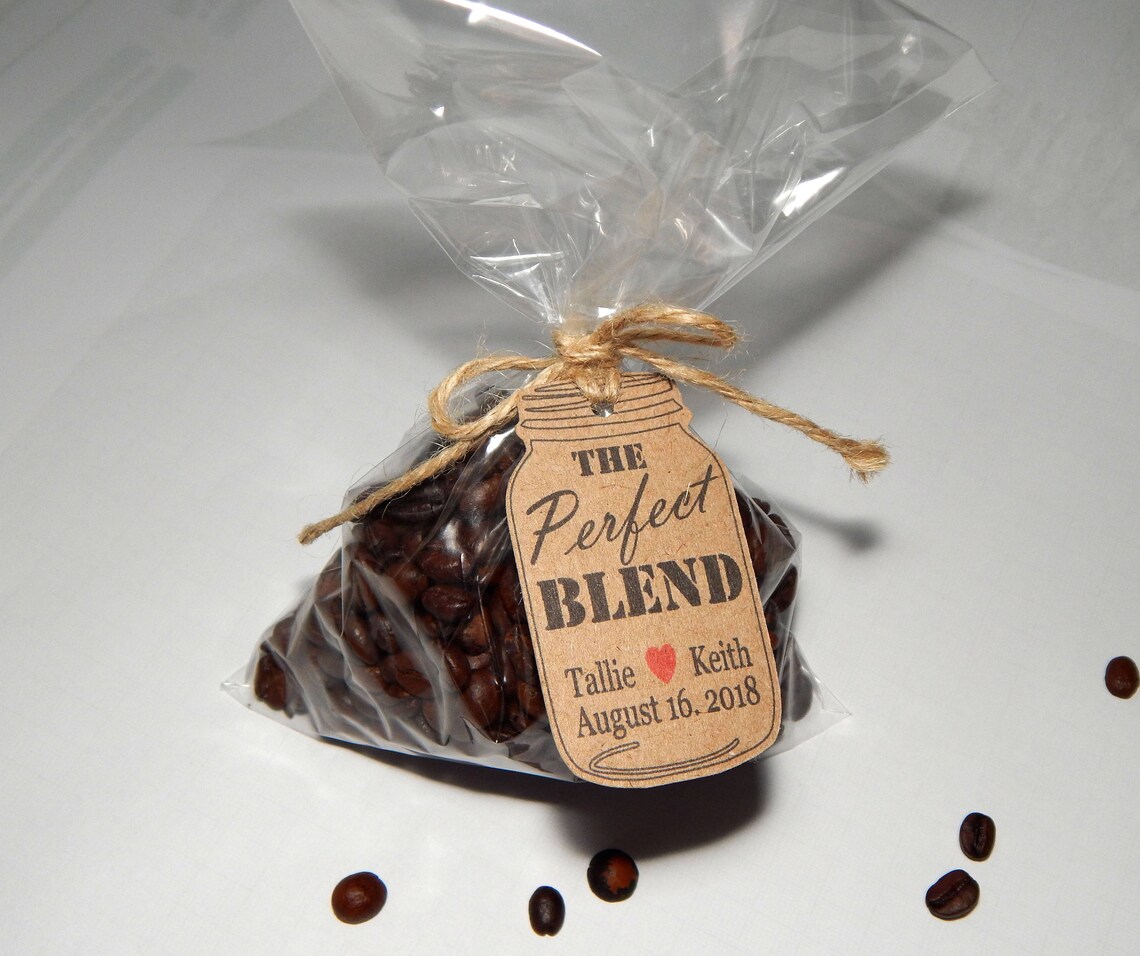 25 pcs. DIY Wedding Favor Coffee / Tea Kits The Perfect Etsy