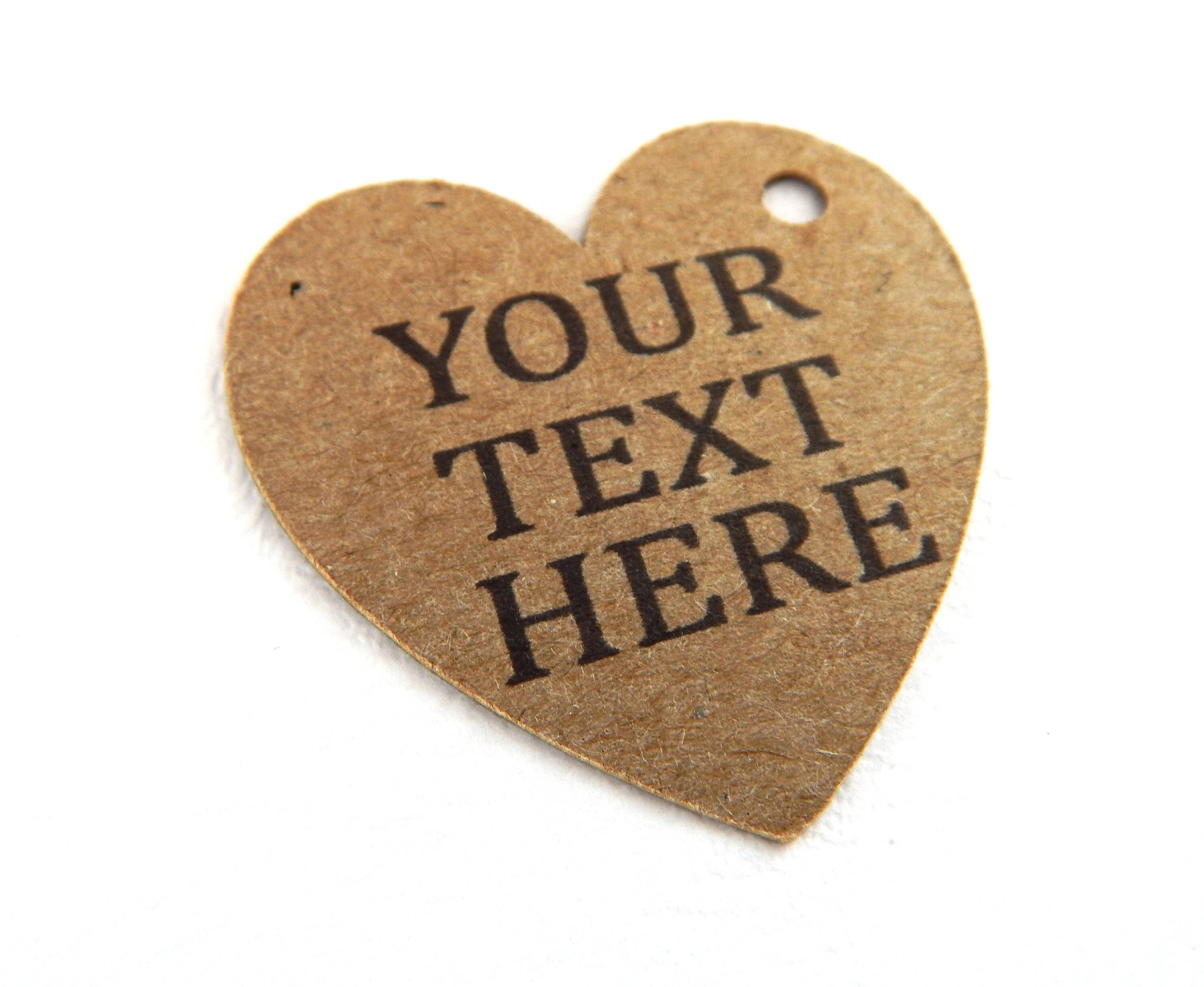 10 100 pcs. Heart Tags Favor tags Wedding Heart Tags Etsy