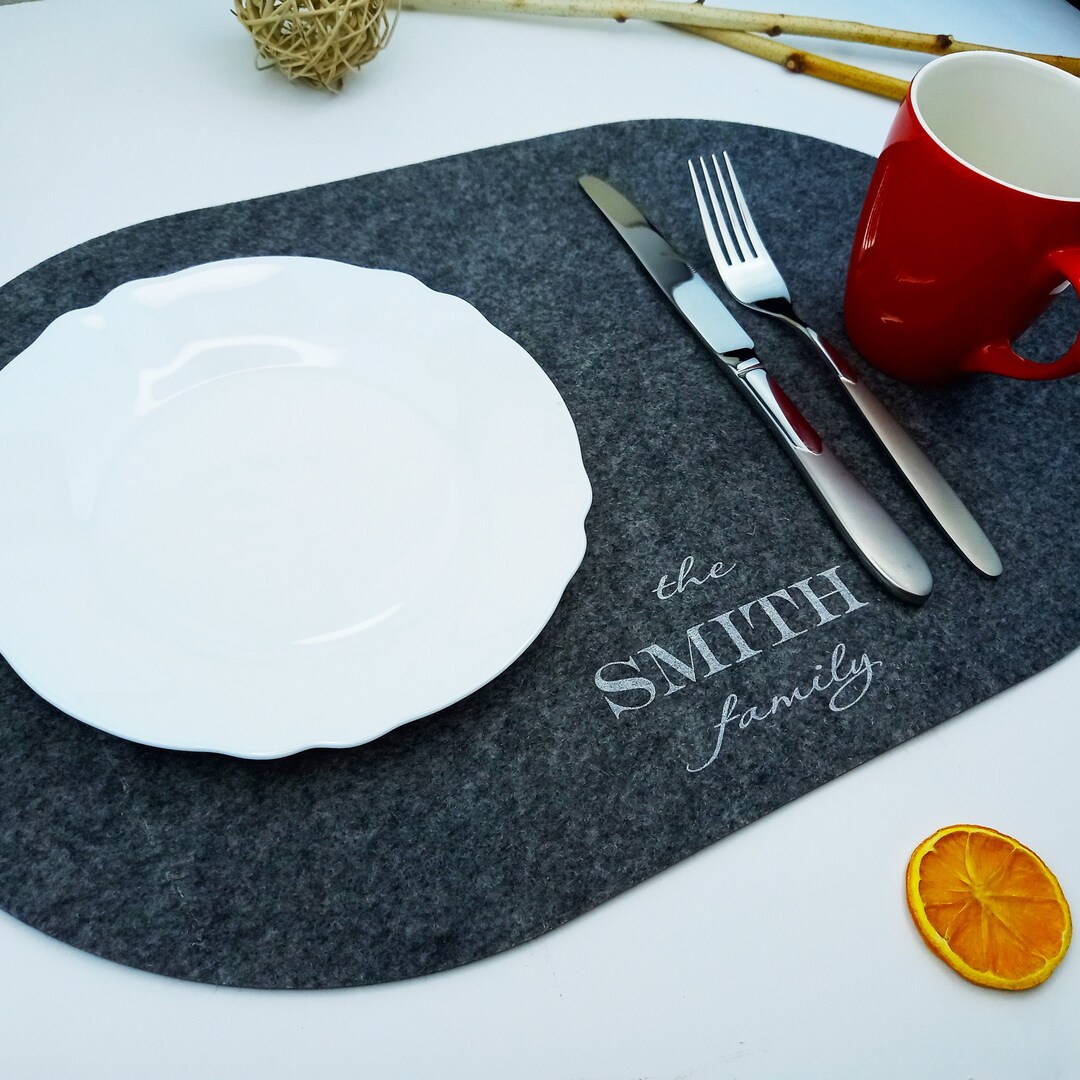 Personalized Placemats / Felt Table Mats / Dining Table Set