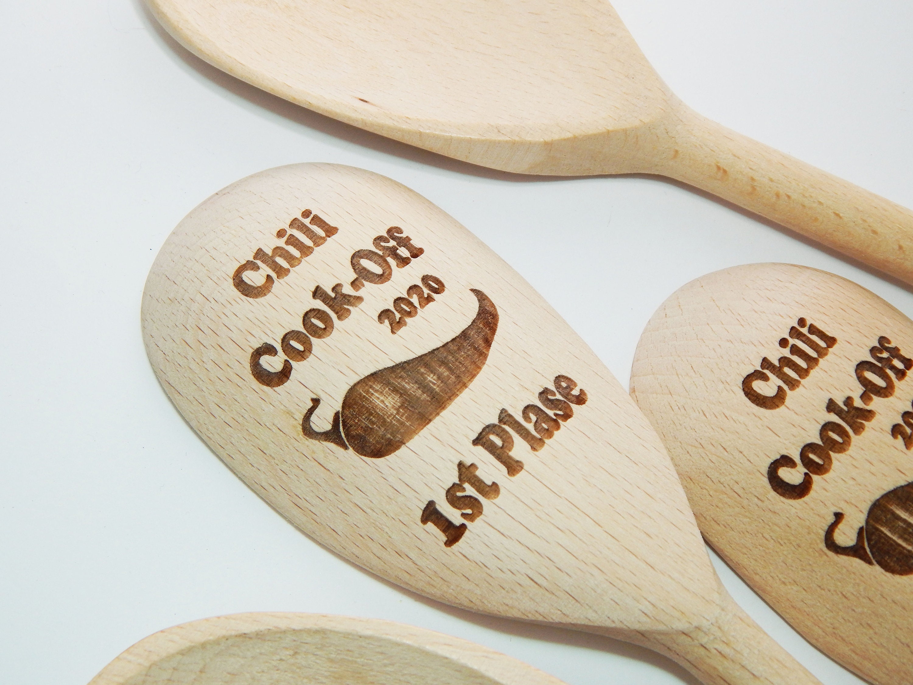 Chili Cook-Off Wooden Spoons Personalized Wooden Spoon | Etsy