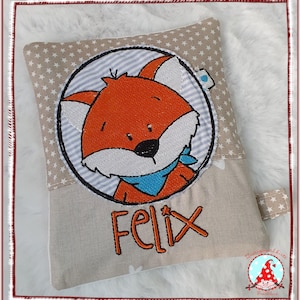 Fox bump comforter with name & custom design, cool pack, cooling sleeve, cooling element, cooling pad, bump bag, comforter, tooth fairy