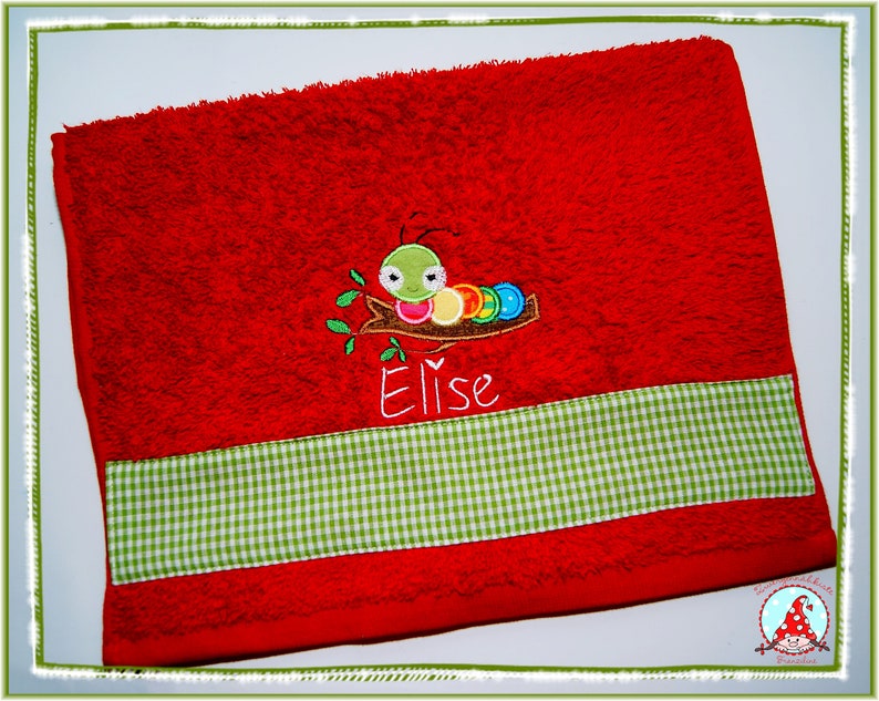 Guest towel with name & motif Borte guest towel embroidered terry towel image 4