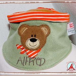 Baby and children neck sock with name & motif loop round scarf image 8