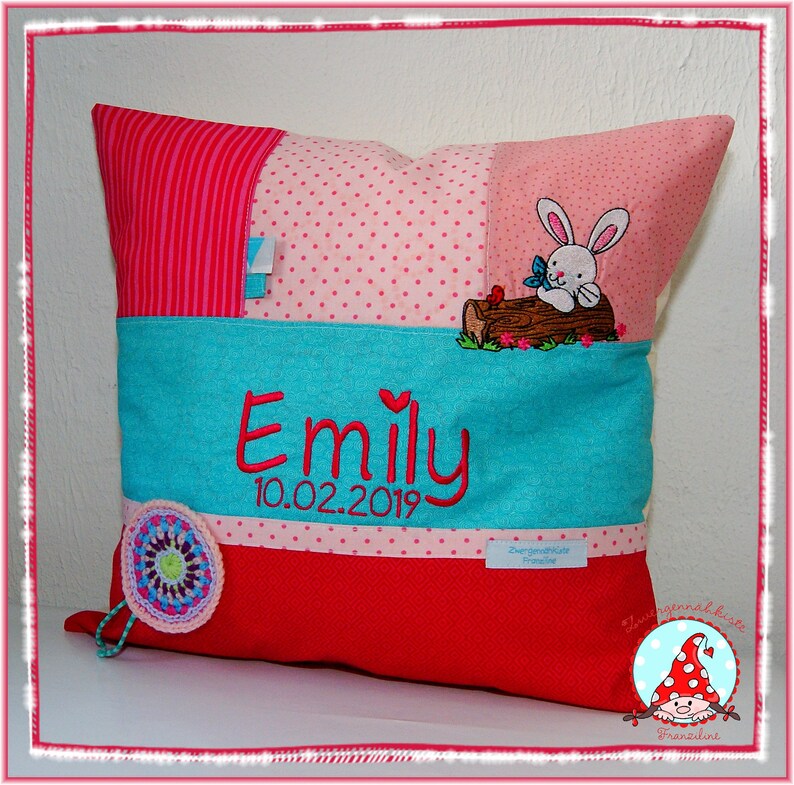 Namenskissen Kissenhülle 35x35 Patch Kissen mit Namen | Etsy