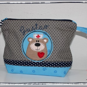 Personalized children's toiletry bag with name - Personalised toiletry bag - First-aid kit - Gift for children