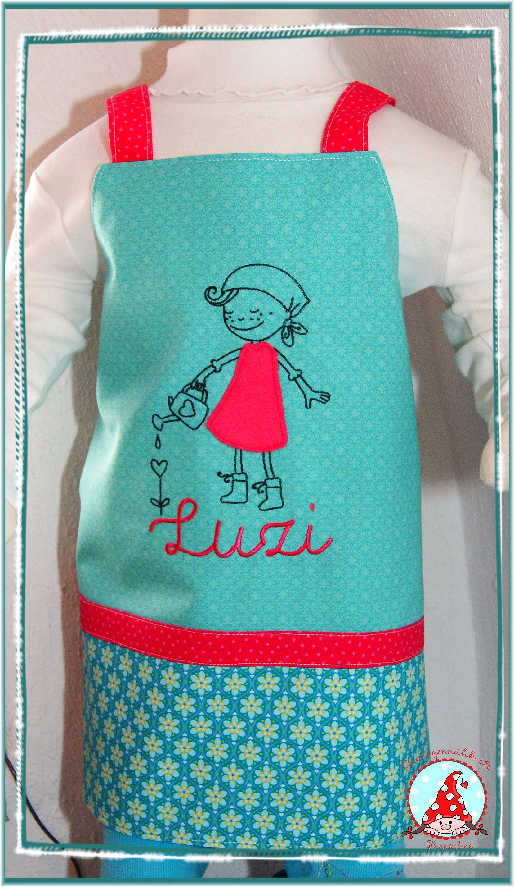 Personalisiertes Kinderschürze Einhorn - Mit Namen Für Jungen & Mädchen