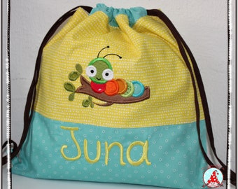 Gym Bag with Name & Desired Motif Kindergarten Bag Bag Bag Backpack Kita Bag Bag