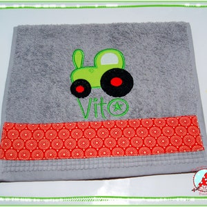 Guest towel with name & motif Borte guest towel embroidered terry towel image 5