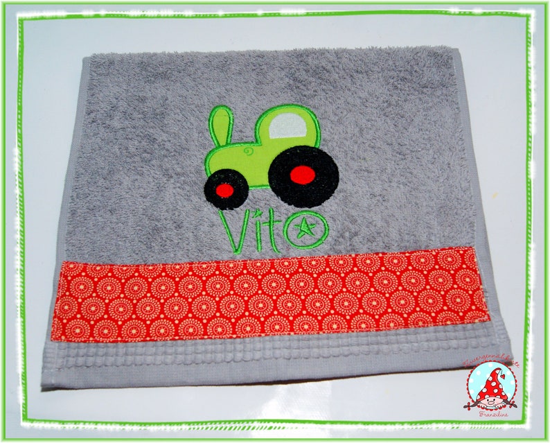 Guest towel with name & motif Borte guest towel embroidered terry towel image 5