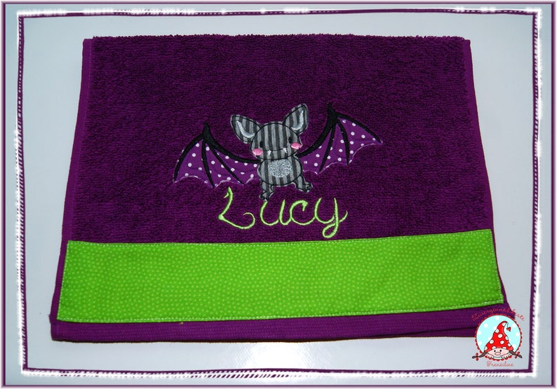 Guest towel with name & motif Borte guest towel embroidered terry towel image 8