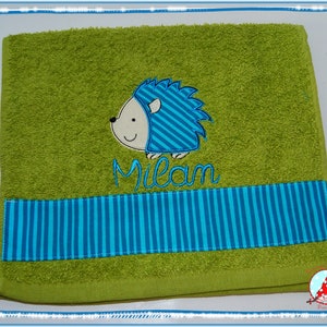 Guest towel with name & motif Borte guest towel embroidered terry towel image 6