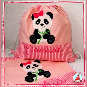 Gym bag Kindergarten bag also for twins with name Siblings Bag Bag Gym Backpack Children's cooking backpack Kita bag bag image 4