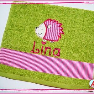 Guest towel with name & motif Borte guest towel embroidered terry towel image 3