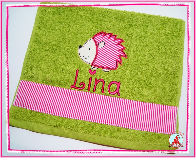 Guest towel with name & motif Borte guest towel embroidered terry towel image 3