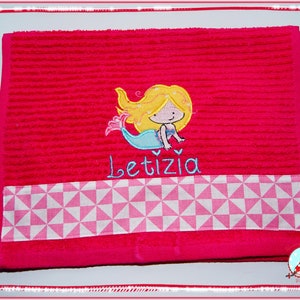 Guest towel with name & motif Borte guest towel embroidered terry towel image 10