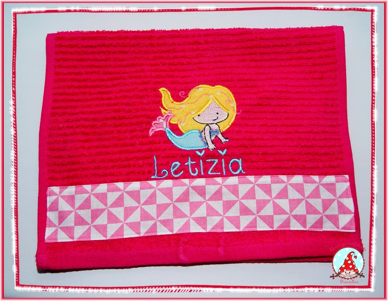 Guest towel with name & motif Borte guest towel embroidered terry towel image 10